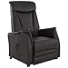 Produktbild Raburg Fernsehsessel Emma EOS in SCHWARZ - Heizfunktion, Timer, elektrische Aufstehhilfe & Liegefunktion aus Premium-Leder - 1 kraftvoller Motor + Fernbedienung