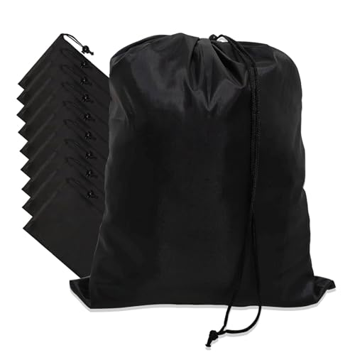 10-Pack Drawstring Bags with Toggle Closure - Lightweight & Durable Nylon Gym Bags for Sports, Travel and Daily Use