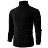 H2H Mens Casual Slim Fit Turtleneck Pullover Knit Lightweight Sweaters Shirts
