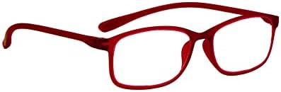 Proflex BluOptix Blue Light Blocking lightweight, flexible, scratch resistant, unisex (mens + womens), computer screen technology reading glasses +0.0,+1.0,+1.5,+2.0,+2.5,+3.0,+3.5,+4.0