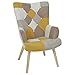 Sedia Helsinki Patchwork, colore: giallo