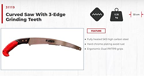Image of SUNYA Pruning Hand Saw Gardening Tools Pruner | Hand Tools for Remove Unwanted Branches in Your Garden, Hand-Powered Outdoors Gardening - non foldable. Replaceable blades