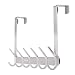 YUMORE Over The Door Hook, Stainless Steel Heavy Duty Door Hanger for Coats Robes Hats Clothes Towels, Hanging Towel Rack Organizer, Easy Install Space Saving Bathroom Hooks