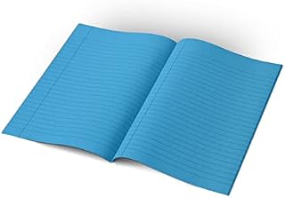 Blue A4 Lined Paper Exercise Books  48-Pages 10mm Note Books A4 Lined for Visual Stress Aid  Dyslexia Tinted Paper Ideal for Classroom, Office