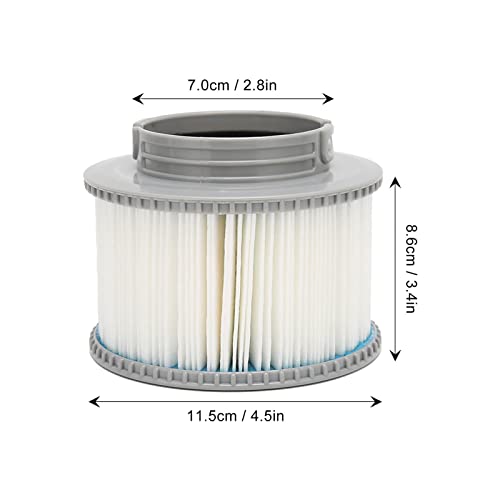 plplaaobo 2 peças de filtro de piscina, substituição de elementos de filtro de cartucho, adequado pa