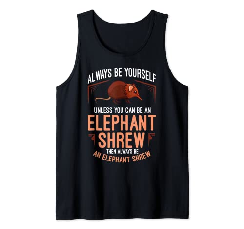 Elefante Shrew Gift Sengi Cute Jumping Mouse Camiseta sin Mangas