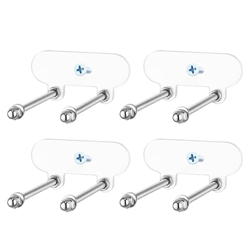 Générique Support Mural pour Skateboards,4 Éléments Support Fixation sans Perçage à Effet Flottant Sécurisé | Étagère Murale de Rangement pour...