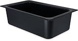 Carlisle FoodService Products CM110003 Coldmaster Plastic Standard Full-Size Food Pan, 15 qt. Capacity, 20.68' x 12.72' x 6.40', Black