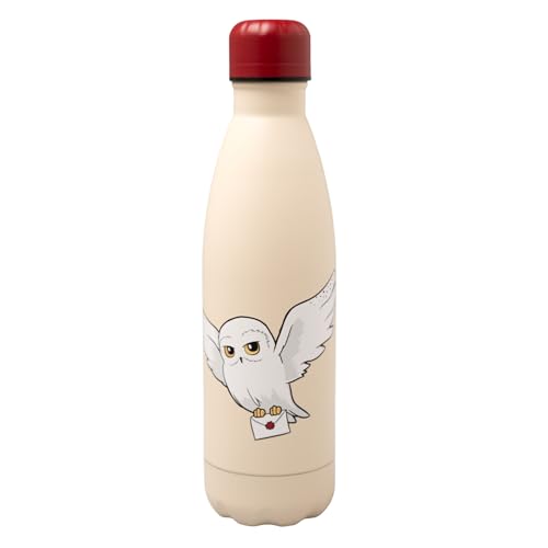 Grupo Erik Metal Water Bottle 500ml / 17oz - Hedwig Harry Potter Merch, 500 ml - Image 2