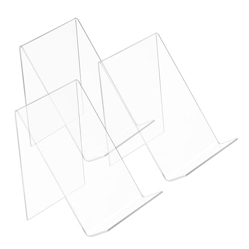 CONGARTENO 3 Pièces présentoir Bricolage stands d'affichage clé album valet support de titulaire d'image support exposant livre Pamphlets Acrylique Transparent
