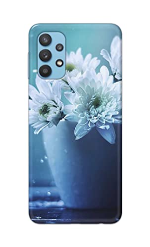 Image of PRINTFIDAA Flowers in The Glass On The Table Printed Designer Hard Back Case Cover for Samsung Galaxy A32 -(SS) MVN1002