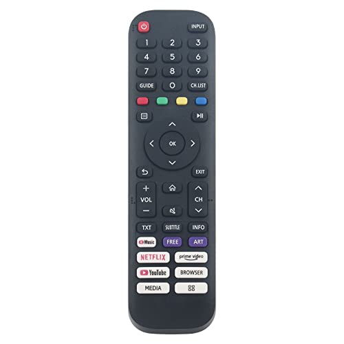 VINABTY EN2J30H Replacement Remote Control Compatible with Hisense TV 32A4DGCH 32A4EG 32A4FG 32A4GG 32A4HG 32A4EGCH 40A4FG 40A4GG 40A4HG 40A4EGCH 40A4CGTUK 40A4EGTUK Sub EN2A30 EN2F30H EN2G30H