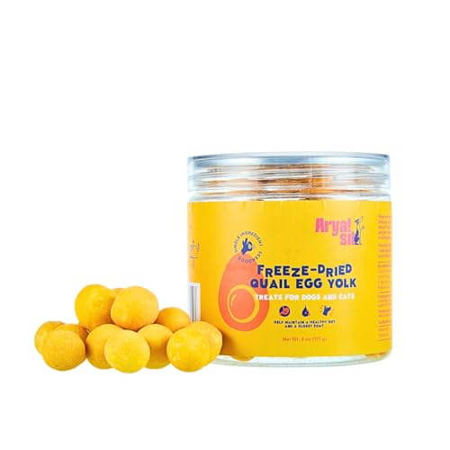 Arya Sit! - Freeze-Dried Single Ingredient Dog Treats (Egg Yolk), Adult, 1 Count