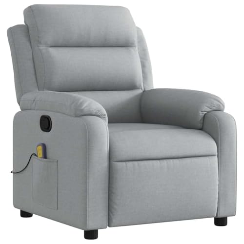 Sillón reclinable masaje Gris claro miniatura 4