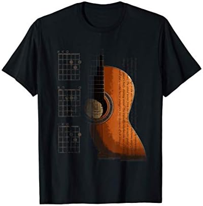 DAD Chords Cool Acoustic Guitar Musician T-Shirt