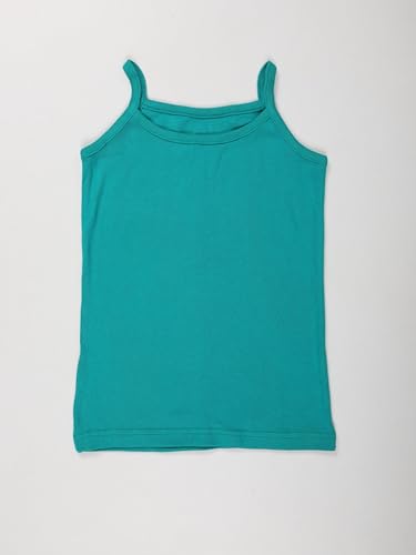 Image of KiddoPanti Girls 100% Cotton Rib Solid Camisole Tank Top Pack of 3