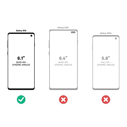 Defender Case Compatible With Samsung Galaxy S10 Case - Black #TOP3