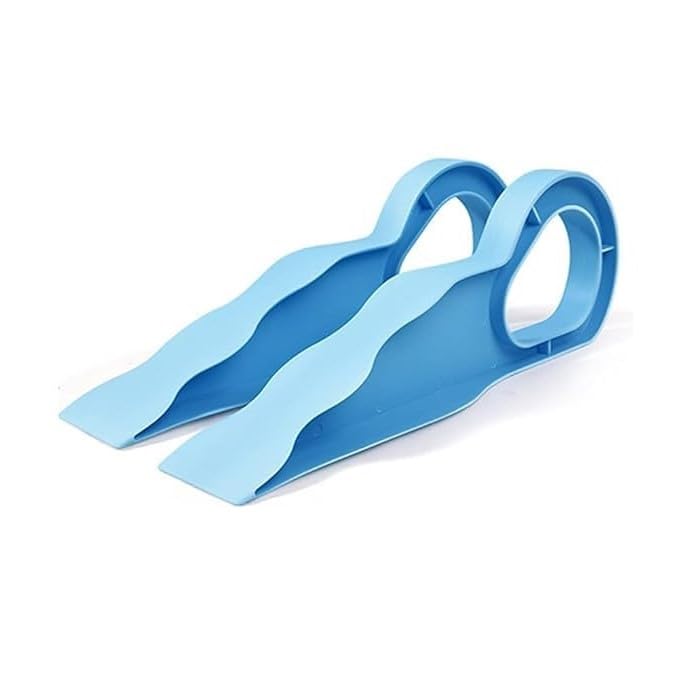 UNYQUBE Bedsheet Tucker Tool and Mattress Lifter 2 in 1 for Easy Bed Making, Ergonomic Wedge Lifts and Holds Mattress, Reduces Back Pain, Durable ABS Plastic, 38 cm Blue - Pack of 1-image-41