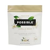 Possible Protein Powder Vanilla Bean - 20g of Vegan, Plant-Based Protein Mix - Non-GMO, Non-Dairy, Gluten-Free - 3.5g of BCAAs - 9 Essential Amino Acids - 15-Day Supply - 1 Bag, 15 Servings