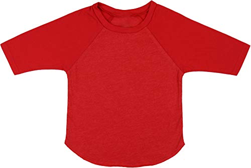 Image of ToBeInStyle Kids Boys Girls Cotton Jersey Contrast Raglan V-Neck Tee T-Shirts