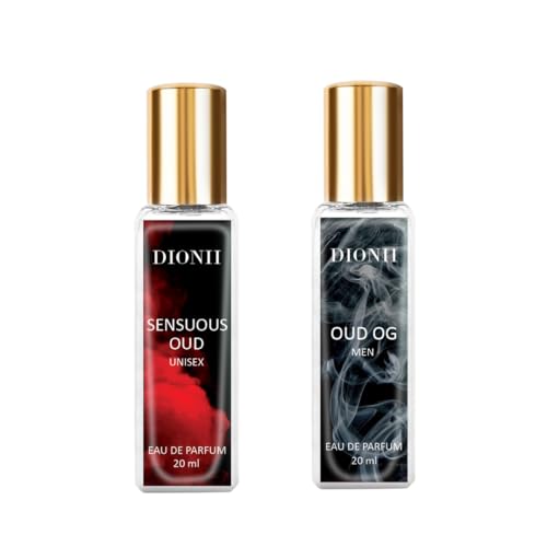 Image of Dionii Eau De Parfum Gift Set for Unisex | OUD O.G., SENSOUS OUD Perfume Set | Long Lasting Fragrance (2 x 20ml Each)