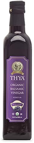 THYA Organic Balsamic Vinegar, Acidity 6 %, USDA Organic, Non GMO, Gluten free, 16.9 Fl Oz. (Pack of 1)