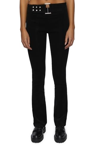 Forever 21 Women's Corduroy Belted Flare Pants2