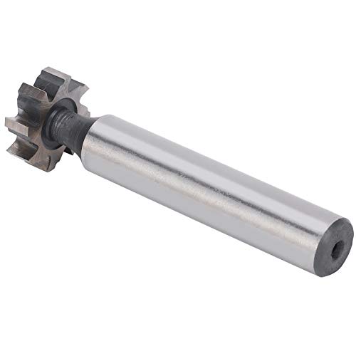 Fresa de chavetero semirredondo, Fresa de ranura en T de mango recto Hss, Fresa de chavetero Woodruff de 5 x 16 x 10 mm