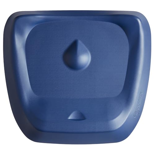 Image of Ergodriven Topo Comfort Mat | Anti-Fatigue Standing Desk Mat | Calc Terrain | Denim Blue