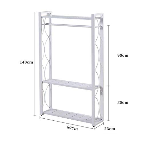 AILIWEI Three Tier Rack, European Wrought Iron Hanging Storage Rack Plant Display Stand (Color : White)