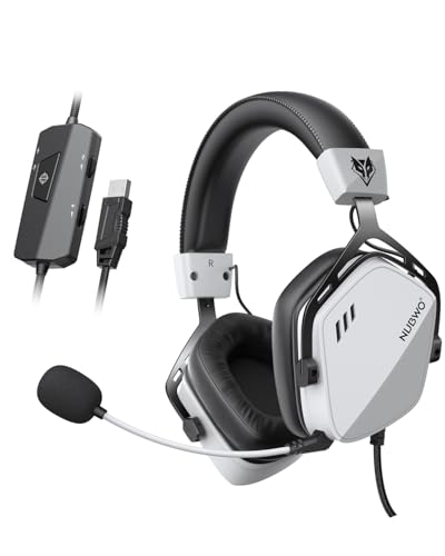 Casque de jeu USB NUBWO HG03 blanc avec son surround 7.1 et micro