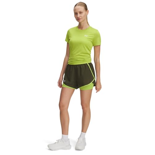 Short de running Under Armour Fly By 2in1 femme noir taille M - 3