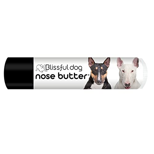 Image of The Blissful Dog Bull Terrier Nose Butter for Dry, Cracked Skin, Lick-Safe Dog Nose Balm with Moisturizing Shea Butter, Almond, Olive, and Essential Oils, Pet Supplies, Uncented, 0.15 oz.