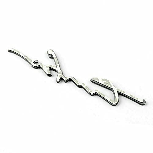 Image of 3D Chrome Metal Turbo T Logo Car Trunk Rear Tailgate Emblem Badge Decal Sticker (Black)