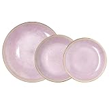 Bidasoa Lanai Vajilla Porcelana 12 Piezas - 4 Personas Porcelana Apto Microondas Apilable