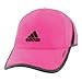 adidas womens Adizero II Cap, Shock Pink/ Dark Grey Heather/ Black, One Size