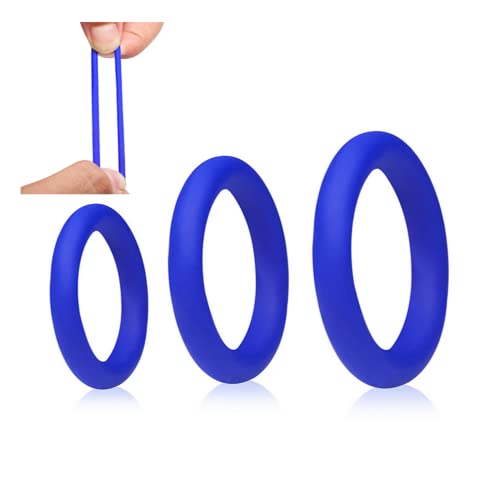 3pcs / set bandes molles pour exercices en silicone CọCK Rịngs pour hommes Cover