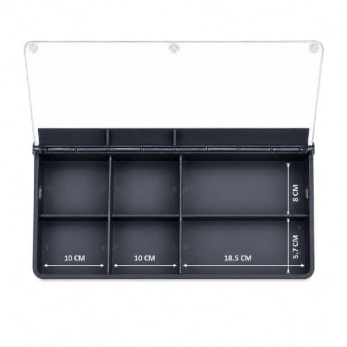 Image of ALKOSIGN Desktop Whiteboard (BLUE) + (1 Marker and 1 Duster) (PACK OF 54) Compartment Stationery Storage with Notepad, Multi-Function Storage Box, Desk Organizer, Glass Writing board Cover