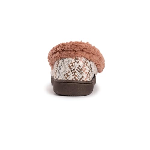 MUK LUKS Women's Anais Slipper, Ivory/Rosey Pop, Small3