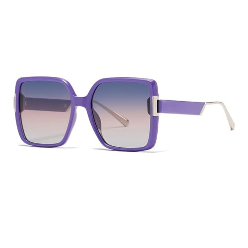 Lunettes de soleil pour femme monture métallique premium verres protecteurs de couleur