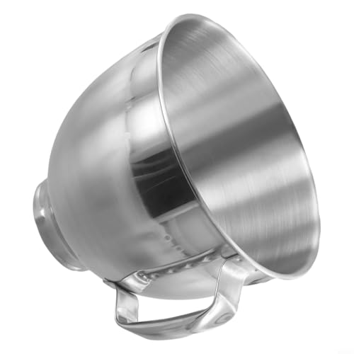 Bol mélangeur en acier inoxydable pour batteurs sur socle 4,5 l 5 l - Récipient antirouille - Passe au lave-vaisselle - Pièce de rechange argentée pour K45SS KSM75 – vue 7