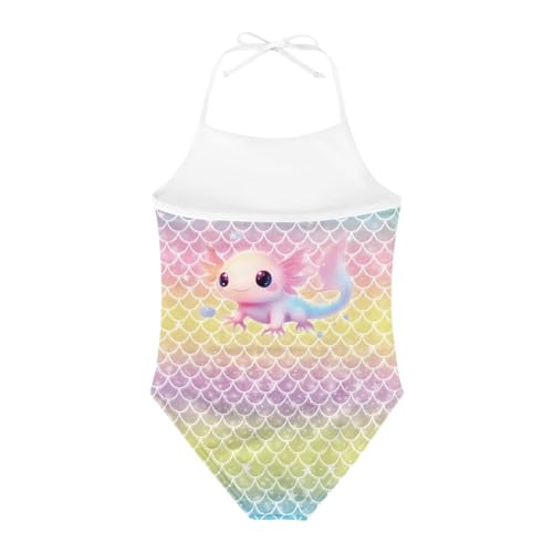 Image of Girls One Piece Swimsuit Summer Quick Dry Beach Sport Bathing Suit Halter Strap 1-10 Little Kids Toddler Swimwear