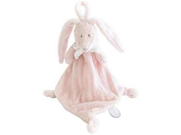 Dimpel lapin attache tetine noeux bla FLORE TUTTIE - rose