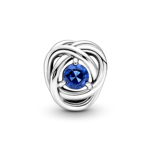 Pandora September Blue Eternity Circle Charm Bracelet Charm Moments Bracelets - Stunning Women's Jewelry - Gift for Women - Made with Sterling Silver & Man-Made Crystal2