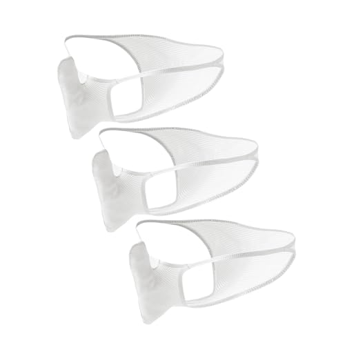 Mens Ice Silk Breathable Sports Briefs Sexy Low-rise Separation Underwear