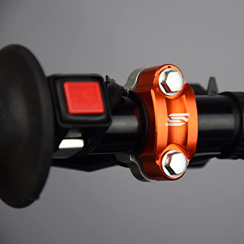 SCAR Demi cocotte Universel Compatible avec HUSQVARNA YAMAHA KAWASAKI KTM SUZUKI SX SXF EXC EXCF TC TE FE FC YZ YZF RMZ KX KXF CR CRF - Orange