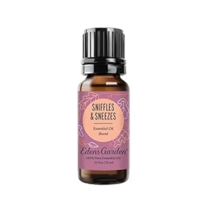Edens Garden Sniffles & Sneezes Essential Oil Blend- 100% Pure Premium Grade, Undiluted, Natural, Therapeutic, Aromatherapy, The Best for Diffusing, Skin, Humidifiers, Kid Safe 10 ml (.33 fl oz)