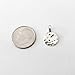Sterling Silver Small Hammered Disc Charm Necklace,18