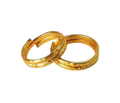 pmw Toe Ring For Women - Daily Use Metal Alloy (Panchaloha) Toe Ring 4Pcs - Round - Random Models-picture-1