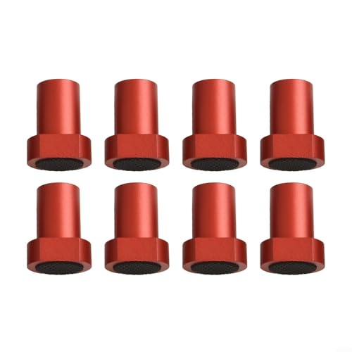 Hundeschellen aus Aluminiumlegierung, für Holzbearbeitungstisch, Fräsen und Schneiden, 19 mm, Rot, 8 Stück